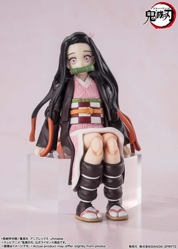 BANDAI Tamashii Nezuko Kamado "Demon Slayer: Kimetsu no Yaiba", TAMASHII NATIONS S.H.Figuarts(4573102664761)(4573102664761)