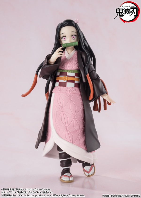 BANDAI Tamashii Nezuko Kamado "Demon Slayer: Kimetsu no Yaiba", TAMASHII NATIONS S.H.Figuarts(4573102664761)(4573102664761)