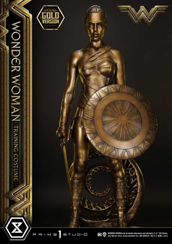 Prime 1 Studio Museum Masterline Wonder Woman (Film) Wonder Woman Training Costume Gold Version(4580708041179)(4580708041179)