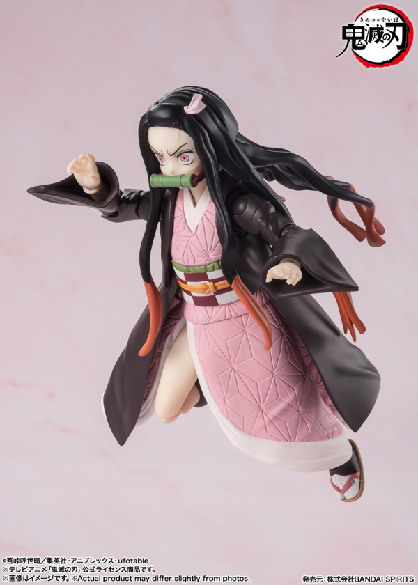 BANDAI Tamashii Nezuko Kamado "Demon Slayer: Kimetsu no Yaiba", TAMASHII NATIONS S.H.Figuarts(4573102664761)(4573102664761)