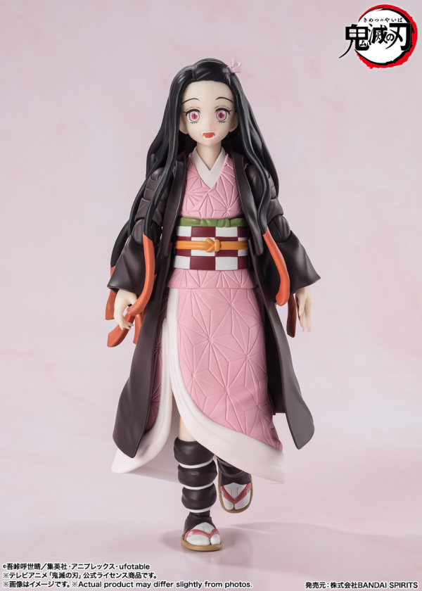 BANDAI Tamashii Nezuko Kamado "Demon Slayer: Kimetsu no Yaiba", TAMASHII NATIONS S.H.Figuarts(4573102664761)(4573102664761)