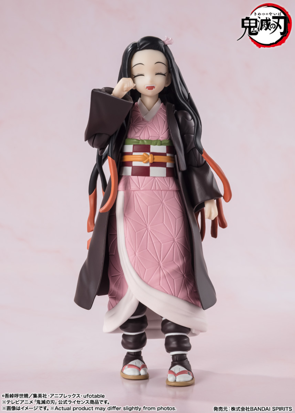 BANDAI Tamashii Nezuko Kamado "Demon Slayer: Kimetsu no Yaiba", TAMASHII NATIONS S.H.Figuarts(4573102664761)(4573102664761)