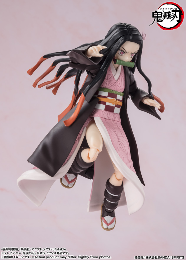 BANDAI Tamashii Nezuko Kamado "Demon Slayer: Kimetsu no Yaiba", TAMASHII NATIONS S.H.Figuarts(4573102664761)(4573102664761)