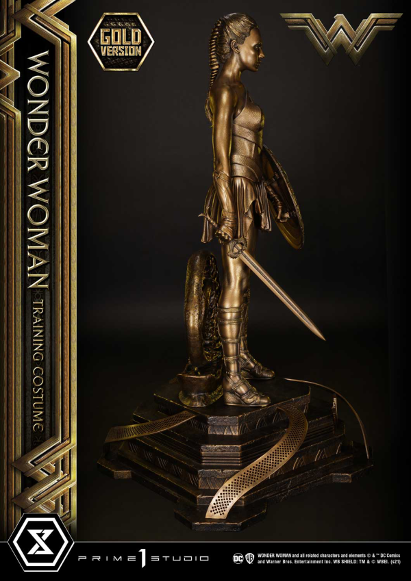 Prime 1 Studio Museum Masterline Wonder Woman (Film) Wonder Woman Training Costume Gold Version(4580708041179)(4580708041179)