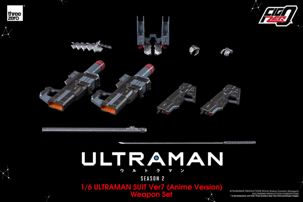 Three Zero FigZero 1/6 ULTRAMAN SUIT Ver7 (Anime Version) Weapon Set | 4897056209787
