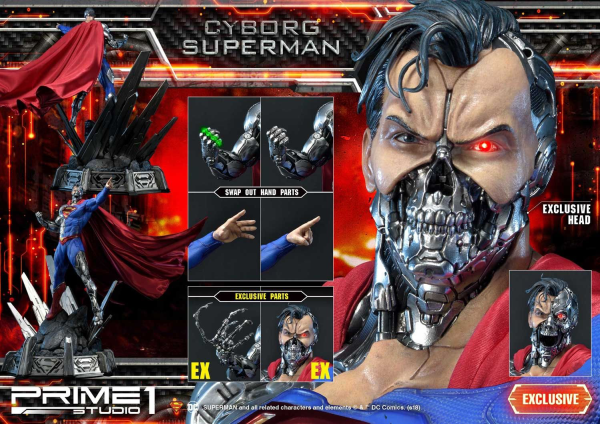 Prime 1 Studio Museum Masterline Superman (Comics) Cyborg Superman EX Version(4562471908019)(4562471908019)