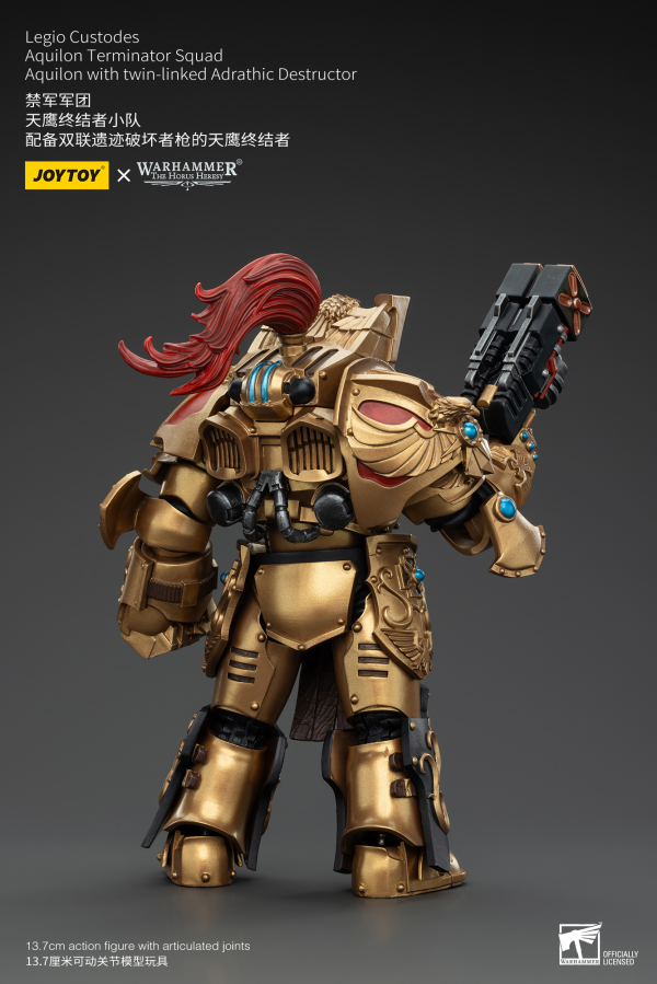 JOYTOY Legio Custodes Aquilon Terminator Squad Aquilon with twin-linked Adrathic Destructor | 6927054400751
