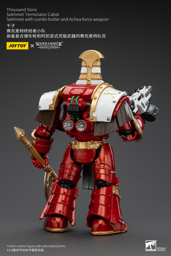 Joy Toy Thousand Sons Sekhmet Terminator Cabal Sekhmet With Combi-Bolter And Achea Force Weapon | 6973130377349