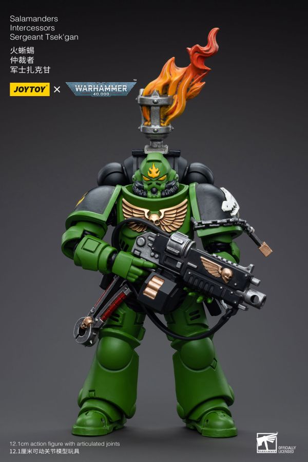 JOYTOY Salamanders Intercessors Sergeant Tsek'gan(6973130375239)(6973130375239)
