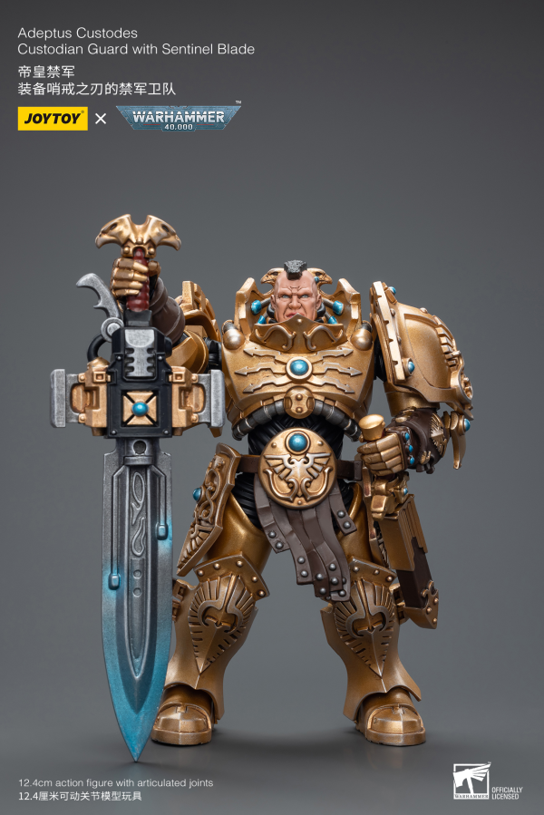 Joy Toy Adeptus Custodes Custodian Guard with Sentinel Blade(6973130377837)(6973130377837)
