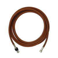 2.5M BLACK &amp; ORANGE BRAIDED HOSE 1/8”PS x 1/8”PS WITH SWIVEL JOINT | 4712946605312