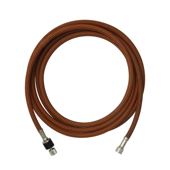 2.5M BLACK & ORANGE BRAIDED HOSE 1/8”PS x 1/8”PS WITH SWIVEL JOINT | 4712946605312