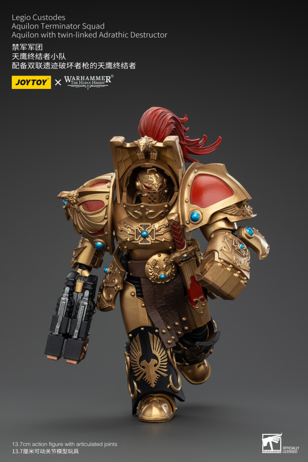 JOYTOY Legio Custodes Aquilon Terminator Squad Aquilon with twin-linked Adrathic Destructor | 6927054400751