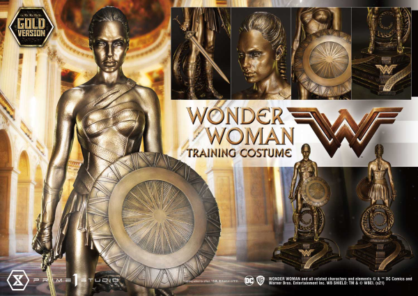 Prime 1 Studio Museum Masterline Wonder Woman (Film) Wonder Woman Training Costume Gold Version(4580708041179)(4580708041179)