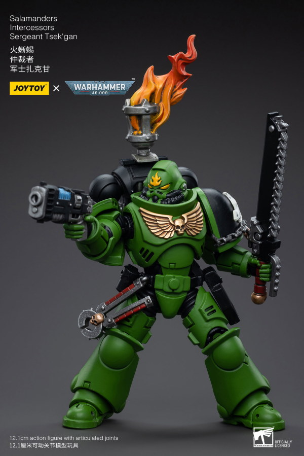 JOYTOY Salamanders Intercessors Sergeant Tsek'gan(6973130375239)(6973130375239)