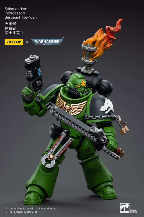 JOYTOY Salamanders Intercessors Sergeant Tsek'gan(6973130375239)(6973130375239)