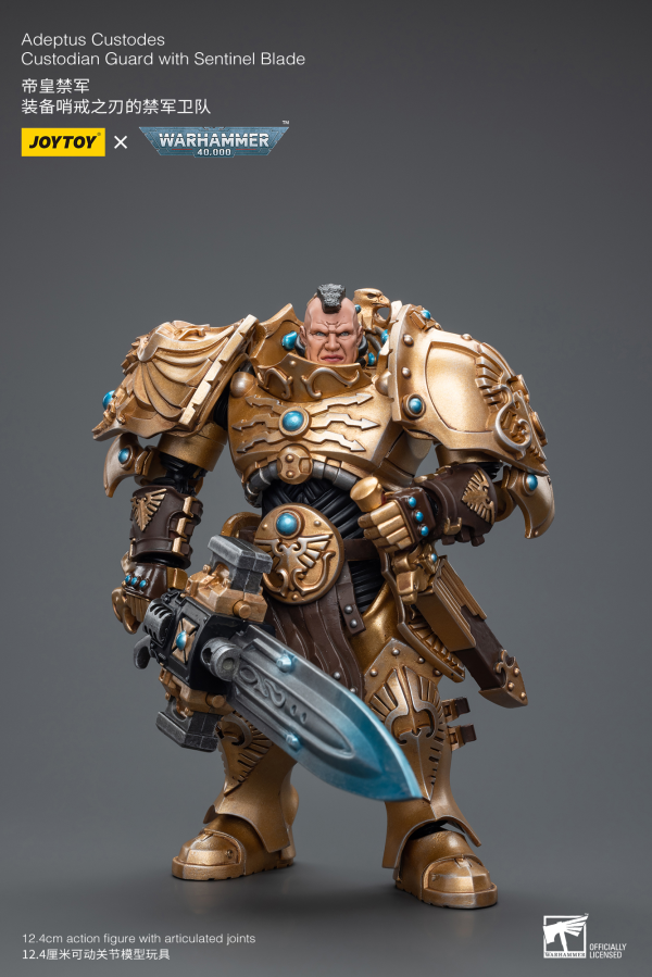 Joy Toy Adeptus Custodes Custodian Guard with Sentinel Blade(6973130377837)(6973130377837)