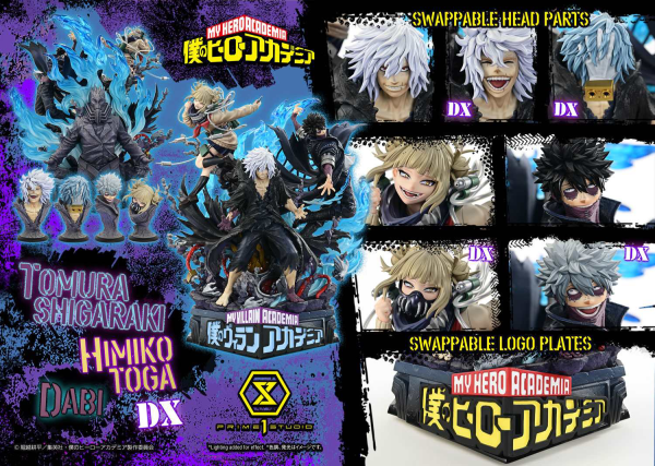 Prime 1 Studio Ultimate Premium Masterline My Hero Academia Tomura Shigaraki,Dabi,Himiko Toga DX Bonus Version(4582647121097)(4582647121097)
