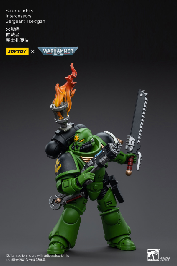 JOYTOY Salamanders Intercessors Sergeant Tsek'gan(6973130375239)(6973130375239)