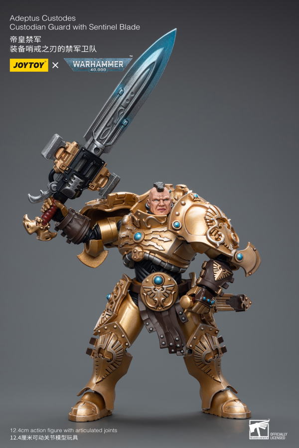 Joy Toy Adeptus Custodes Custodian Guard with Sentinel Blade(6973130377837)(6973130377837)