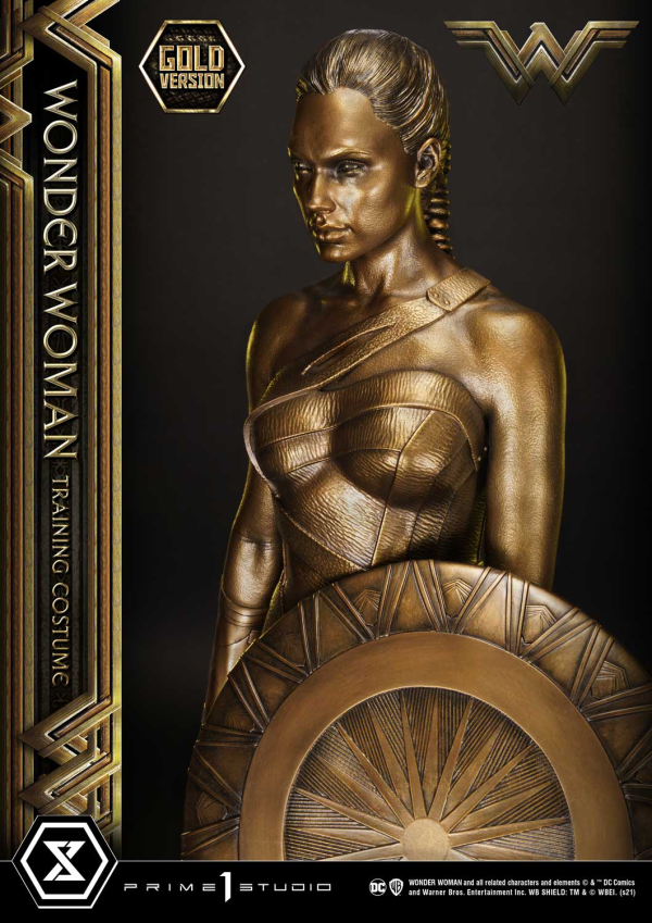 Prime 1 Studio Museum Masterline Wonder Woman (Film) Wonder Woman Training Costume Gold Version(4580708041179)(4580708041179)