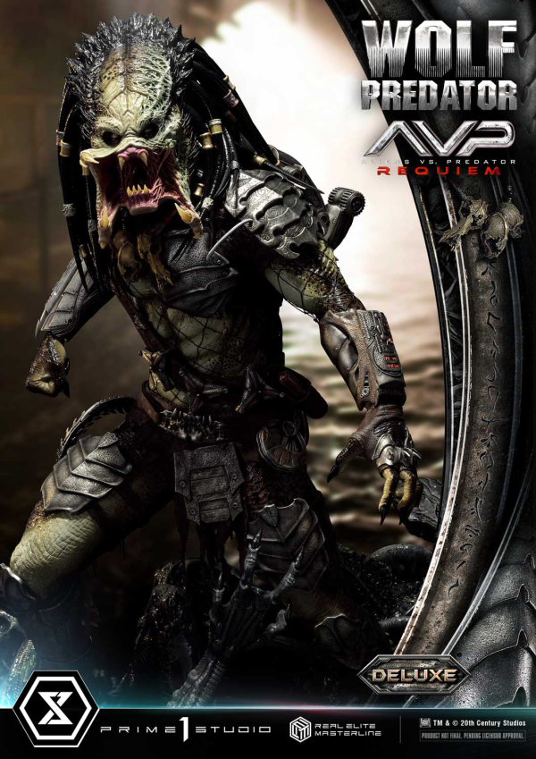 Prime 1 Studio Real Elite Masterline Aliens vs. Predator: Requiem Wolf Predator DX Bonus Version | 4582647121646