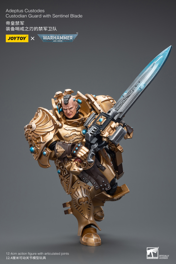 Joy Toy Adeptus Custodes Custodian Guard with Sentinel Blade(6973130377837)(6973130377837)
