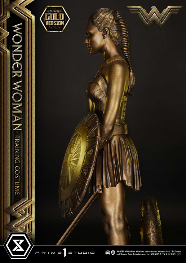 Prime 1 Studio Museum Masterline Wonder Woman (Film) Wonder Woman Training Costume Gold Version(4580708041179)(4580708041179)