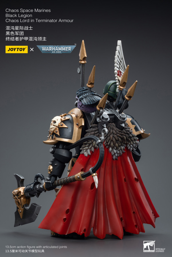 Joy Toy Chaos Space Marines Black Legion Chaos Lord in Terminator Armour(6973130376489)(6973130376489)