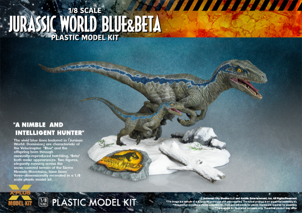 X-PLUS 1/8scale JURASSIC WORLD: DOMINION VEROCIRAPTOR ”BLUE”&”BETA”