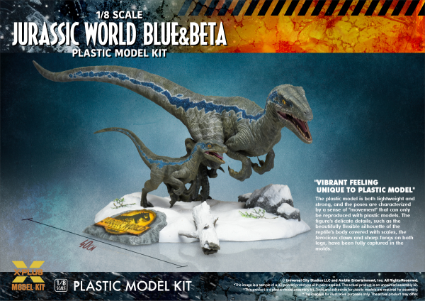 X-PLUS 1/8scale JURASSIC WORLD: DOMINION VEROCIRAPTOR ”BLUE”&”BETA”
