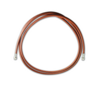 2M BLACK &amp; ORANGE BRAIDED HOSE, 1/8*1/8