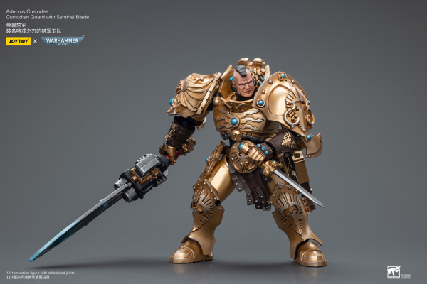 Joy Toy Adeptus Custodes Custodian Guard with Sentinel Blade(6973130377837)(6973130377837)