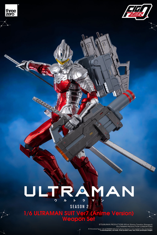 Three Zero FigZero 1/6 ULTRAMAN SUIT Ver7 (Anime Version) Weapon Set | 4897056209787