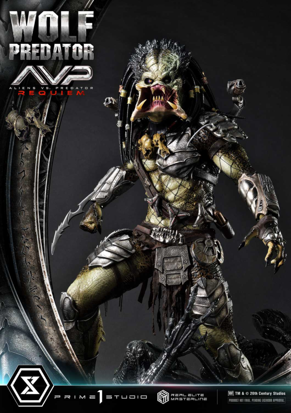 Prime 1 Studio Real Elite Masterline Aliens vs. Predator: Requiem Wolf Predator DX Bonus Version | 4582647121646