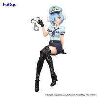 FURYU Corporation Re:ZERO -Starting Life in Another World-　Noodle Stopper Figure -Rem Police Officer Cap with Dog Ears- | 4580736405998