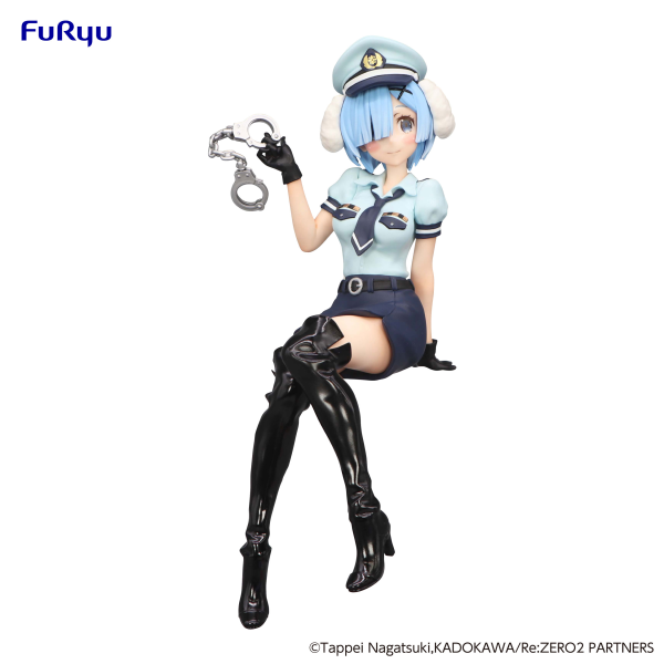 FURYU Corporation Re:ZERO -Starting Life in Another World-　Noodle Stopper Figure -Rem Police Officer Cap with Dog Ears- | 4580736405998