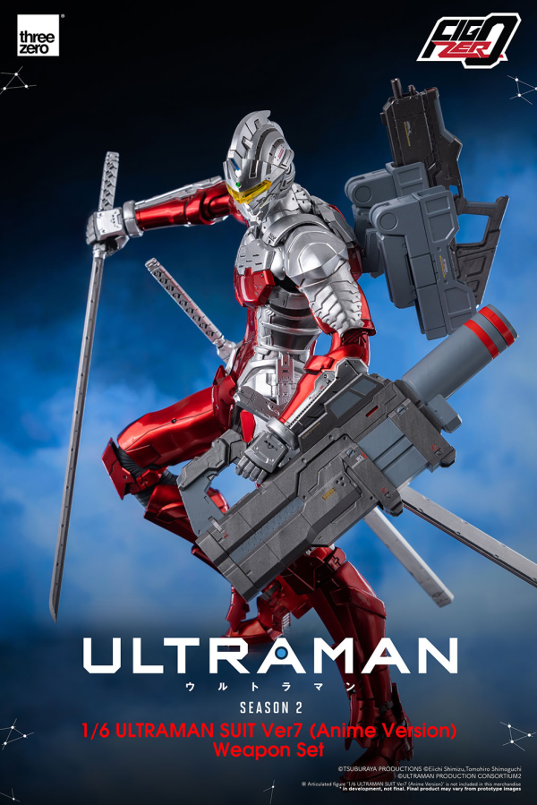 Three Zero FigZero 1/6 ULTRAMAN SUIT Ver7 (Anime Version) Weapon Set | 4897056209787