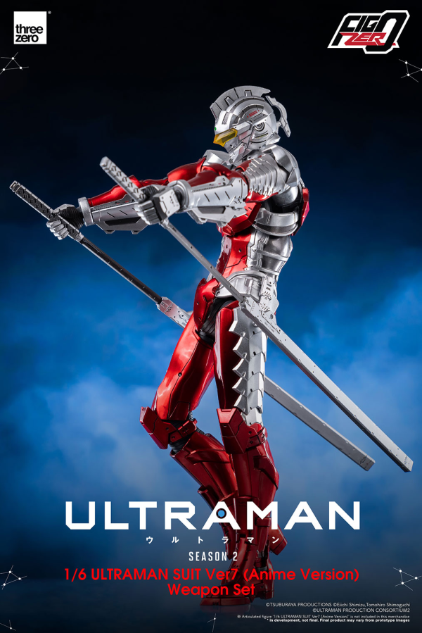 Three Zero FigZero 1/6 ULTRAMAN SUIT Ver7 (Anime Version) Weapon Set | 4897056209787
