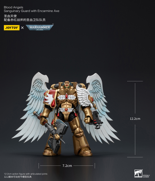 Joy Toy Blood Angels Sanguinary Guard with Encarmine Axe | 6973130376250