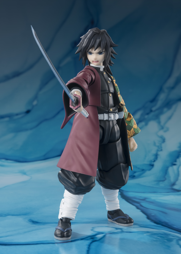 BANDAI Tamashii GIYU TOMIOKA "Demon Slayer: Kimetsu no Yaiba", TAMASHII NATIONS S.H.Figuarts(4573102664778)(4573102664778)