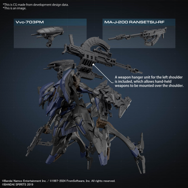 BANDAI Hobby 30MM ARMORED CORE Ⅵ FIRES OF RUBICON SCHNEIDER NACHTREIHER/40E STEEL HAZE