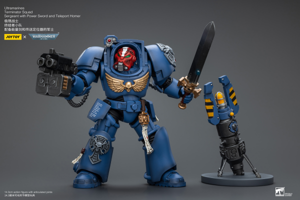 Joy Toy Ultramarines Terminator Squad Sergeant with Power Sword and Teleport Homer | 6973130379923