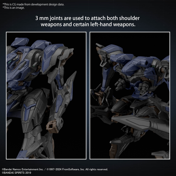 BANDAI Hobby 30MM ARMORED CORE Ⅵ FIRES OF RUBICON SCHNEIDER NACHTREIHER/40E STEEL HAZE