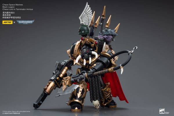 Joy Toy Chaos Space Marines Black Legion Chaos Lord in Terminator Armour(6973130376489)(6973130376489)