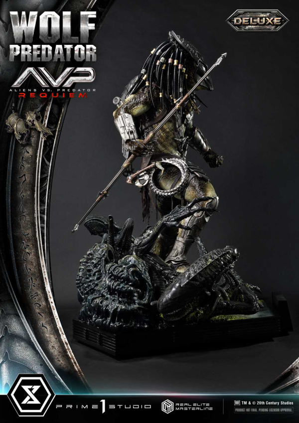 Prime 1 Studio Real Elite Masterline Aliens vs. Predator: Requiem Wolf Predator DX Bonus Version | 4582647121646