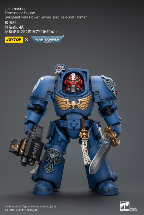 Joy Toy Ultramarines Terminator Squad Sergeant with Power Sword and Teleport Homer | 6973130379923