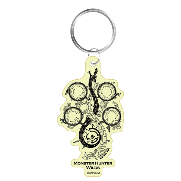 CAPCOM MONSTER HUNTER WILDS Glow key chain Title Logo Symbol | 4976219131599