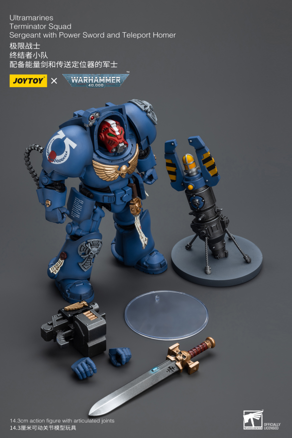 Joy Toy Ultramarines Terminator Squad Sergeant with Power Sword and Teleport Homer | 6973130379923