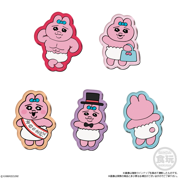 BANDAI Opanchu Usagi Chara Magnets  "Opanchu Usagi" (Box/14), Bandai Shokugan Chara Magnets(4570117911460)(4570117911460)